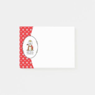 Queen Westie Dog West Highland White Terrier Post-it Notes