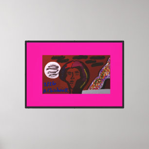 Queen Witch's Full Moon Night Canvas Print
