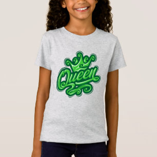 Queen With Crown, Typography Design T-Shirt