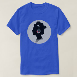 QUEEN WITH HEADPHONES American Apparel T-Shirt