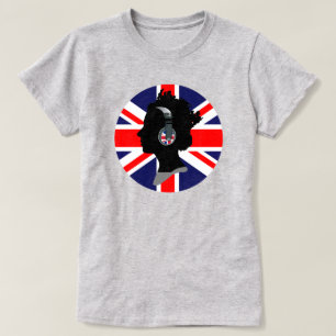 QUEEN WITH HEADPHONES (UK FLAG) Bella Flowy Top
