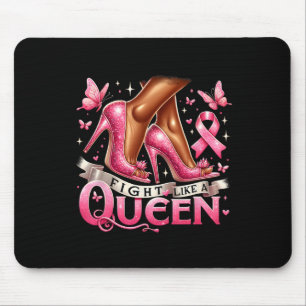 Queen Woman Fight Like A Queen Breast Cancer Aware Mouse Mat