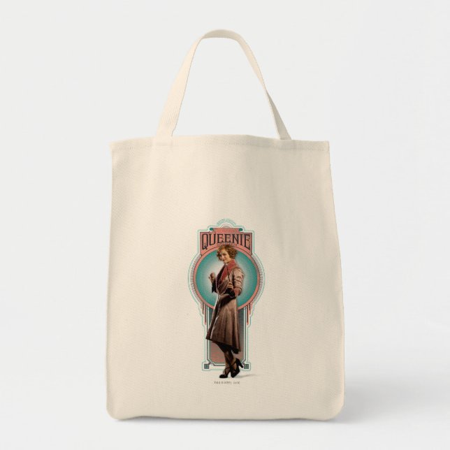 QUEENIE GOLDSTEIN™ Art Deco Panel Tote Bag (Front)