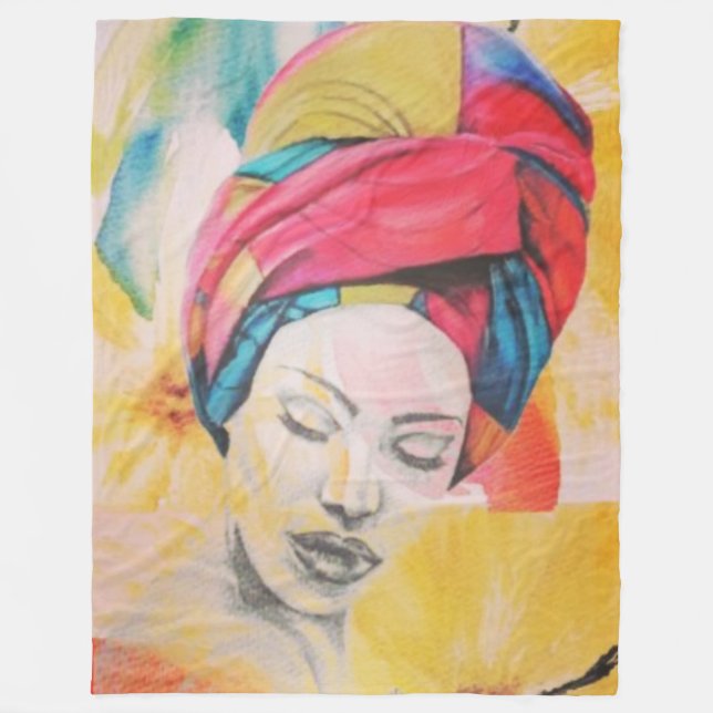 QUEENIFICENT Large Fleece Blanket (60x80) (Front)