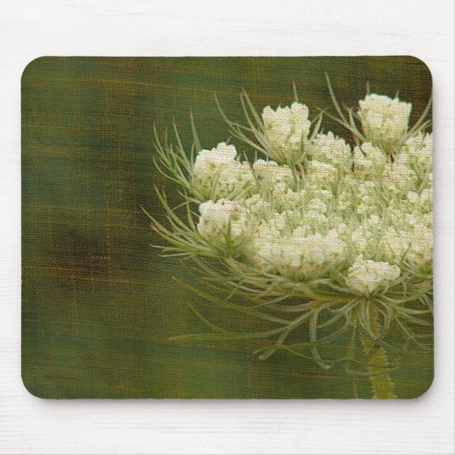 Queen's Anne Lace Wildflower  Mouse Mat (Front)