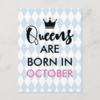 Queens are born in - Custom month and colour
