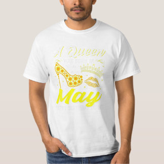 Queens Are Born In May Girl T-Shirt
