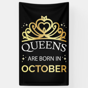 Queens Are Born In October I Banner