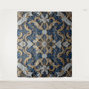 Queen's Bluish Embrace Tapestry