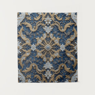 Queen's Bluish Embrace Tapestry