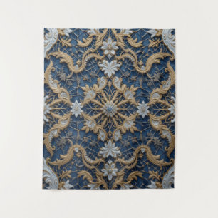 Queen's Bluish Embrace Tapestry