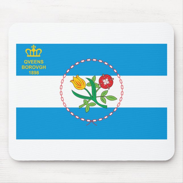 Queens Borough Flag Mouse Mat (Front)