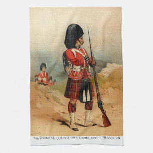 Queens Cameroon Highlanders Tea Towel