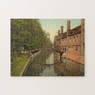 Queens' College Bridge, Cambridge, England Jigsaw Puzzle