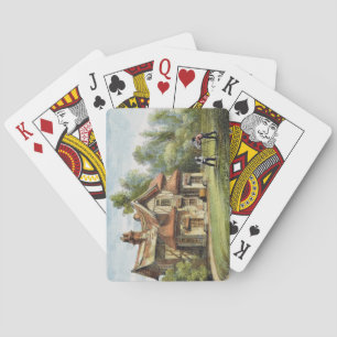 Queen's Cottage, Richmond Gardens, plate 17 from ' Playing Cards