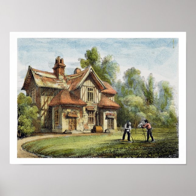 Queen's Cottage, Richmond Gardens, plate 17 from ' Poster (Front)