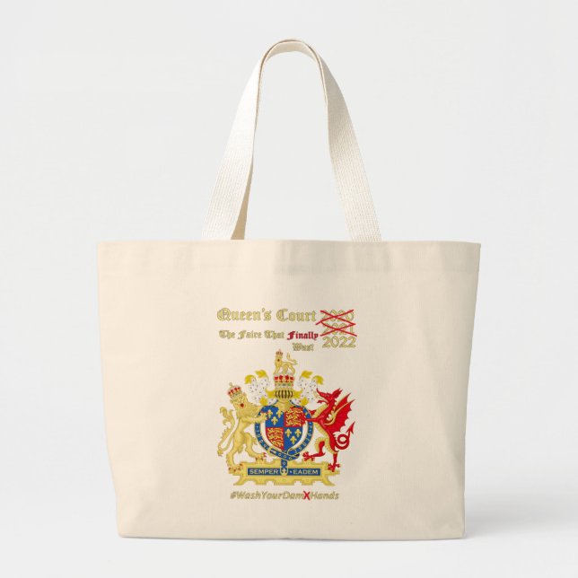Queen's Court 2022 Large Tote Bag (Front)