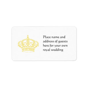 Queen's Crown in Gold Label