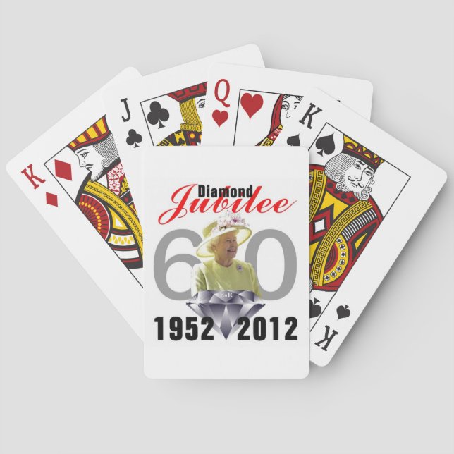 Queens Diamond Jubilee Playing Cards (Back)
