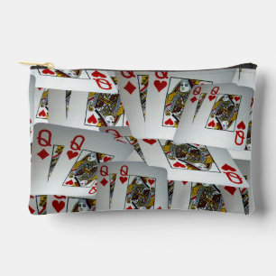 "Queen's Gambit: Scattered Pairs of Pocket Queens" Accessory Pouch