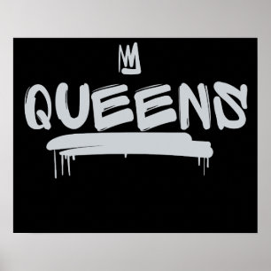 Queens graffiti tag poster