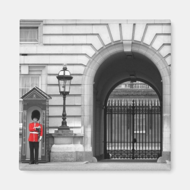 Queen's Guard Keeping Watch Magnet (Front)