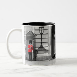 Queen's Guard Keeping Watch Two-Tone Coffee Mug