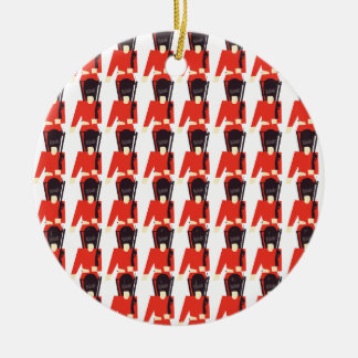 Queens Guard Soldiers Pattern Ceramic Tree Decoration