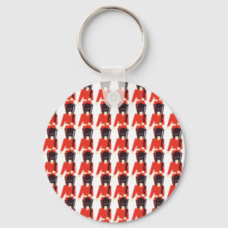 Queens Guard Soldiers Pattern Key Ring