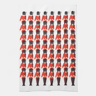 Queens Guard Soldiers Pattern Tea Towel