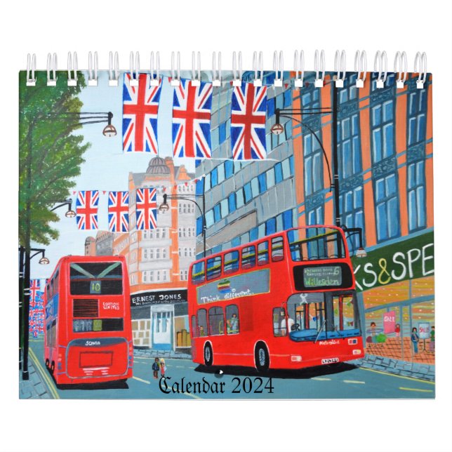 Queen's Jubilee London Calendar 2024 (Cover)