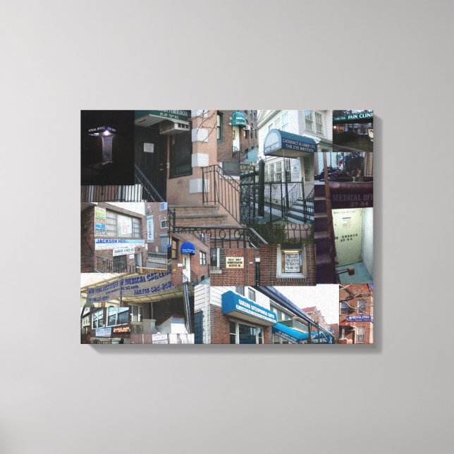 Queens Medical Homes Canvas Print (Front)