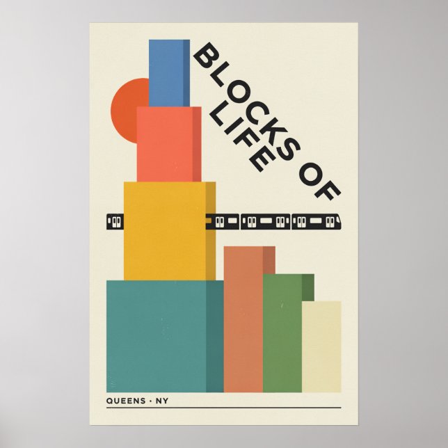 Queens Modernist City Poster (Front)