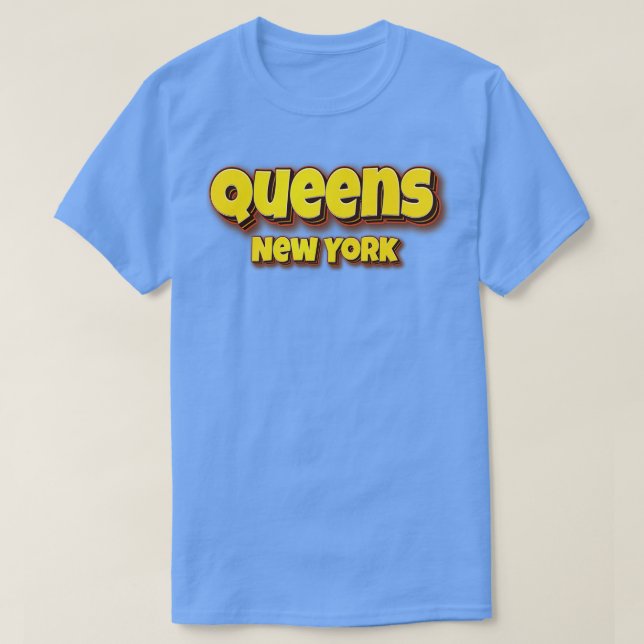 Queens New York 3 T-Shirt (Design Front)