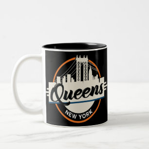 Queens New York Two-Tone Coffee Mug