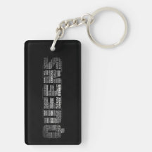Queens New York Typography Keyring