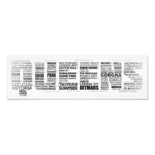Queens New York Typography Poster