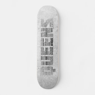 Queens New York Typography Skateboard