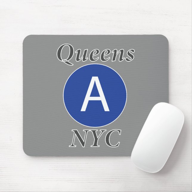 Queens NYC A Train Mouse Mat (With Mouse)