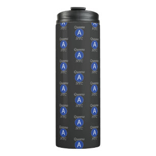 Queens NYC A Train Thermal Tumbler