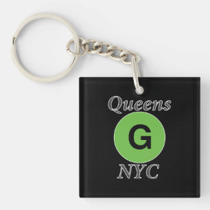 Queens NYC G Train Key Ring