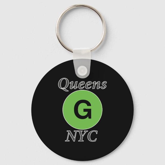 Queens NYC G Train Key Ring (Front)