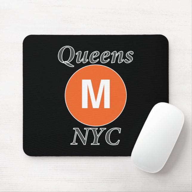 Queens NYC M Train Mouse Mat (With Mouse)