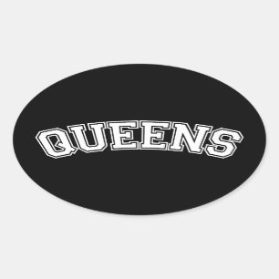 QUEENS, NYC OVAL STICKER
