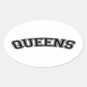 QUEENS, NYC OVAL STICKER