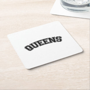 QUEENS, NYC SQUARE PAPER COASTER