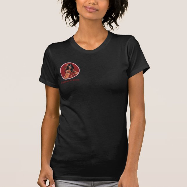 Queens of Chaos T-shirt in Black - Customised (Front)
