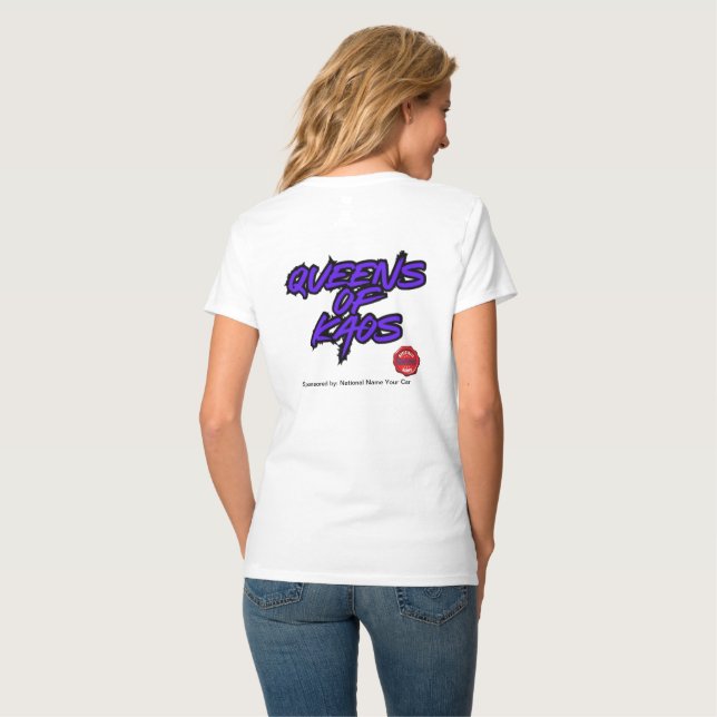 Queens of Kaos Sponsored by T-Shirt (Back Full)