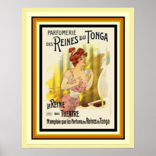 Queens Of Tonga Fragrance French Ad Poster 16 x 20