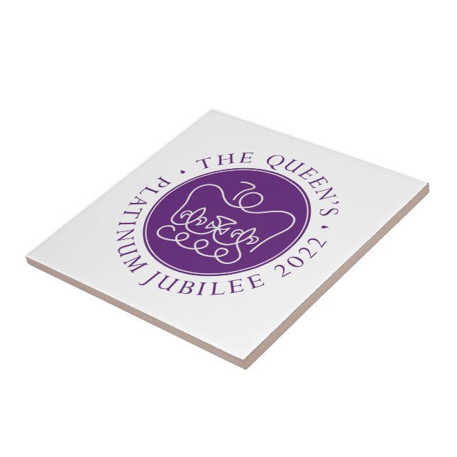 Queen's Platinum Jubilee Ceramic Tile (Side)